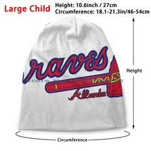 네오프렌페이스방한마스크 브레이브스 애틀랜타 비니 니트 모자 홈런 미국 로고 브림리스 니트 모자 스컬, 03 Large Child Knit Hat, 01 Unisex