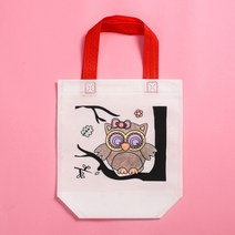 아트 백 마커가 있는 DIY 그래피티 가방 수제 그림 부직포 어린이 예술 공예 컬러 필링 드로잉 장난감 GYH 5 세트, [06] 6