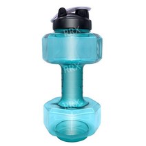 아령 물 통 컵 헬스 피트니스 전용 대용량 2500ml 2.5톤 휴대용 물병, 아령 물병 2500mL 녹색