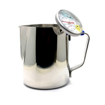 제니스코 뉴라떼아트 밀크저그 온도계형 600ml 뾰족한타입, 혼합 색상, 4개