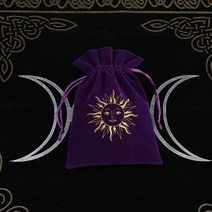 나비 타로 식탁보 보드 게임 카드 놀이 가방 룬 별자리 마녀 점술 졸라 매는 끈 벨벳 보관 126444, 13x18cm, 스타일 10