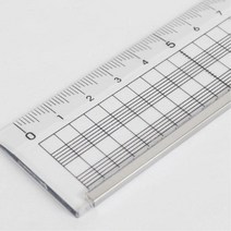 잘림방지 스텐테두리 공작용 아크릴자2P 사무실 플라스틱자 회사