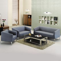 가구샘 중역 임원 사무실 뮤즈 소파 3인용 F131, 그린