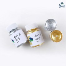 입자가고운 금분 동양화물감 민화물감 한국화물감, 다크 은분 50ml