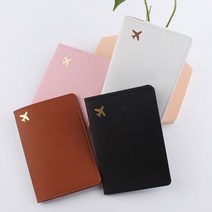 모던 에어플레인 가죽 여권지갑 고급PU 패스포트 여행 커플 포켓 비행기 카드 항공권 ozinc*39069533oe