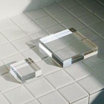 스튜디오투명 큐브 아크릴 악세사리 진열대 받침대