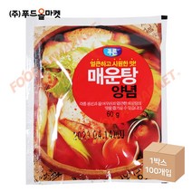 푸드올마켓_ 푸른식품 매운탕양념 한박스 (60g*100ea), 60g