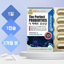 장건강 장에 좋은 100억유산균 500억 대장증후군 잦은설사 과민성 잦은방귀, 기본2개월분