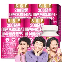 순수식품 300달톤 저분자 피쉬 콜라겐 99%함유 240정(8개월분) 먹는 어류 생선 펩타이드 타블렛, 60정, 4개