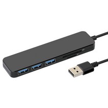 USB 허브 5 In 1 도킹 스테이션 USB 3.0 어댑터 분배기 5Gbps 고속 전송 도킹 스테이션 케이블 어댑터, 01 black