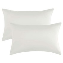 Qeeruim Home 머리카락과 피부를 위한 새틴 베개 커버 2팩 - 표준 사이즈(50.8x66cm(20x26인치)) 실크 봉투 클로저가 있는 토프