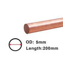 동 용접봉 구리 99.9 순수 구리 금속 막대 용액 가공용 직경 330mm 길이 1 개, 02 Dia 3_06 150mm