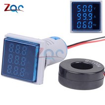 절연 저항 측정기3in 1 AC 60 ~ 500V 디지털 전압계 전류계 Hz Hertz 주파수 측정기 표시기 테스터 Amp 신, 02 Round Shunt