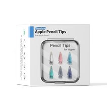 [애플펜슬펜촉케이스] 서플라이코 애플펜슬 전용 컬러 펜촉, 6가지색상