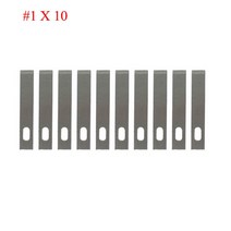 6 미끄럼 방지 커터 블레이드 조각 공예 칼 금속 메스 칼 블레이드 수리 휴대 전화 노트북 pcb 용 손 도구, 1-사진으로