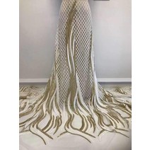 반짝이원단 시스룩스팽글 자수 메쉬 패브릭 레이스 비드 웨딩 드레스 무대복 원단 천 민속, C 4.5m