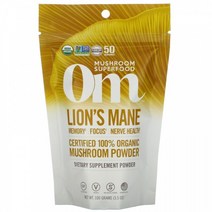 염증 간에좋은약초 옴 머쉬룸 Lion s Mane Certified 100 Organic Mushroom