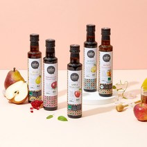 아드리안 100% 유기농 과일 발사믹 식초 250ml 5종 (사과 석류 배 모과 꿀)