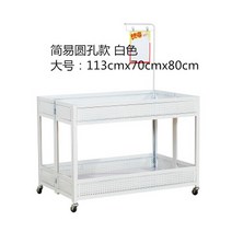 마트 행사 매대 슈퍼마켓 선반 진열대 이동식 가판대 부스, 5 화이트 113x70x80cm