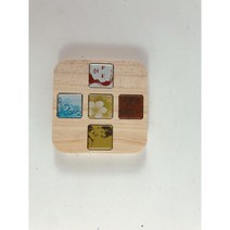 에셀나무 목공체험 조각타일티코스터세트 DIY KIT 반제품