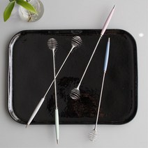 수동 거품기 달고나 커피 계란 휘핑기 발포기 내열성, 다크그린