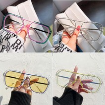 사각 캐쥬얼 뿔테 선글라스 안경 고글 유니크 남녀공용 6COLOR