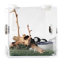 파충류 사육장 파충류 사육 상자 아크릴 거미 도마뱀 인클로저 곤충 먹이 환기 통기성 테라리움 성장, 01 C