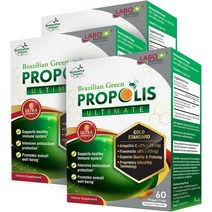 LABO Nutrition 브라질 그린 프로폴리스 얼티밋 - 면역 및 두뇌 지원을 위한 7 또는 28mg/서빙 아르테필린 C 5 플라보노이드 함유 천연 고농축 프리미엄 60 식물, 기본