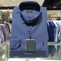 이랜드 [예작][예작]남성와이셔츠 스넵 모티브 프린트 신사자수 슬림핏 긴팔 (YJ1FBS935NY)_신구로점