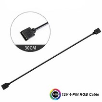 12V/4 핀 5V/3 AURA RGB 확장 어댑터 케이블 마더보드를 2 또는 3 4 연결 분배기 허브 f PC LED 라이트 스, 01 12V Extension Cable_01 0.3m