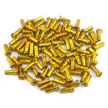 자전거부품 자전거튜닝 자전거부속 50pcs 금속 케이블 엔드 캡 mtb 브레이크 시프터 알루미늄 와이어 케이블 팁 사이클링 변속기 시프트 케이블 엔드 캡, 노란색