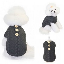 강아지 김장조끼 할머니 꽃무늬 패딩 시골 수면 조끼 아메리칸불리옷 대형견 프렌치불독옷 2개월강아지옷 명품옷 후리스 중형견, C