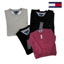 타미 남여공용 미니로고 오트밀 맨투맨 (봄 가을 SS시즌) C887866751-501
