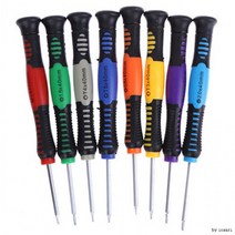 꾹꾸기1개아이폰드라이버세트 일자 별나사 너트 드라이버 십자, 1번 T3 screwdriver(노랑)