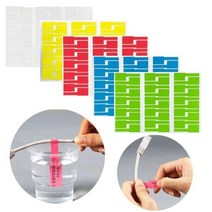 케이블 라벨 30pc 레이블 스티커 방수 식별 태그 표시, 화이트 BL08111