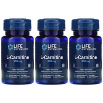 라이프익스텐션 L Carnitine 500mg 30베지캡슐 3개 엘 카르니틴 타르트레이트 미토콘드리아 운동전
