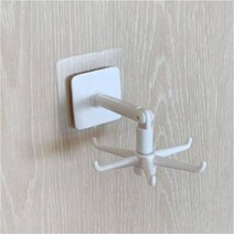 모비딕파워 [모비딕파워] 칼블럭 주방후크 국자거치대 비닐팩정리함 키친타월홀더 싱크대용품, 아★ 미니멀 부착 360도 회전 수납걸이 1개, 아★ 블랙