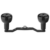 GOMEXUS 크랭크 핸들 4.1인치105mm 카본 Tairaba Shimano Daiwa Ab Bait Reel과 호환 가능, 블랙 실버, 설치부 8×5mm용
