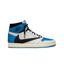 [정품] 조던 1 x 트래비스 스캇 프라그먼트 레트로 하이 OG SP 밀리터리 블루 Jordan Travis Scott Fragment R에트로 High Military Blue