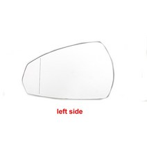 아우디 A3 2014-2019 자동 교체 부품 사이드 미러 반사 렌즈 백미러 렌즈 유리 난방 포함 1 개, 01 1PCS left side