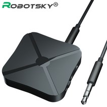 무선 송수신기 tv pc 송신기 수신기 3.5mm aux 잭이있는 오디오 음악 어댑터가있는 블루투스 4.2 송신기 수신기, 블루투스 v4.2