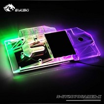 [해외] BYKSKI NGY2070GAMERX 갤럭시 지포스 RTX2070 머 풀 커버 그래픽 카드 워터 쿨러 용 GPU 워터 블럭, RBW(5V) SyncMomboardControl