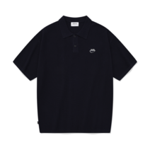 COVERNAT 웨일 로고 카라 하프 니트 네이비 우먼 데님 이지 스커트 인디고 184966