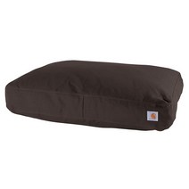 Carhartt 내구성이 뛰어난 캔버스 재질의 반려견 침대 방수 코팅이 된 프리미엄 반려동물 라지 칼하트 브라운 셰르파 탑, Large