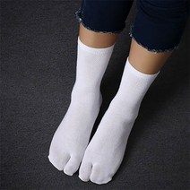 발가락 분리 중목양말 타비 슈즈용 타비양말 화이트