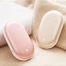 아트박스/디자인에버 조약돌 USB 충전식 손난로 & 5100mAh 외장 보조 배터리, 소일골드