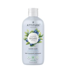 ATTITUDE Bubble Bath EWG 인증 식물 및 미네랄 기반 성분 피부과 테스트 완료 비건 및 크루얼티 프리 바디 케어 제품 매우 부드러움 무향 473.2m, 1개