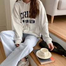 봄 대학생 오버핏 후드 티셔츠 데일리룩 베이직 20대