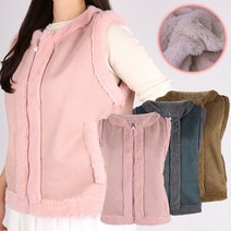 겨울여성밍크조끼 겨울 밍크 보온 고급스러운 따뜻한 조끼 진주지퍼