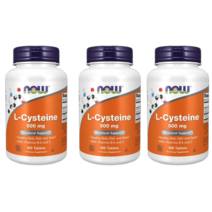 나우푸드 L-시스테인 L-Cysteine 500mg 100정, L-시스테인 500mg 100정 X 3통